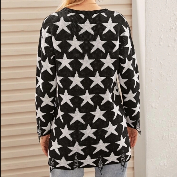 Distressed Nightsky Sweater - Picture 6 of 7